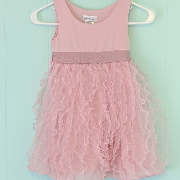 Bonnie Jean Other - Bonnie Jean Girls Pink Ruffle Tank Dress SZ 6